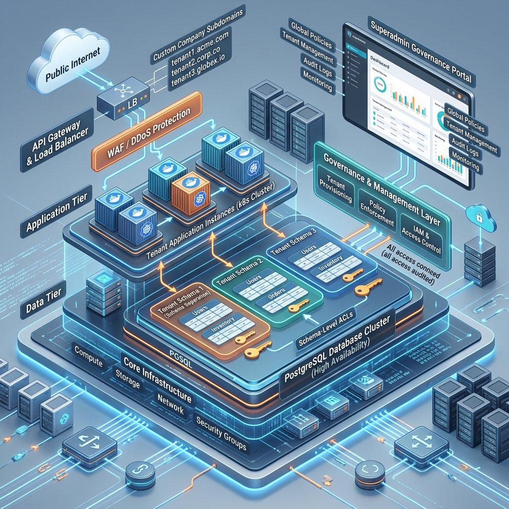 Multi-Tenant Schema Isolation: How Saptta Secures Corporate Data
