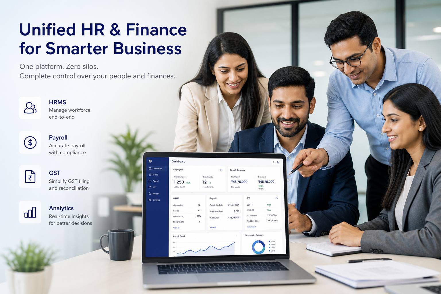 Saptta team building HR and finance software for India